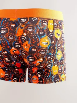 Online Next Black Bright Monster A-Front Boxers