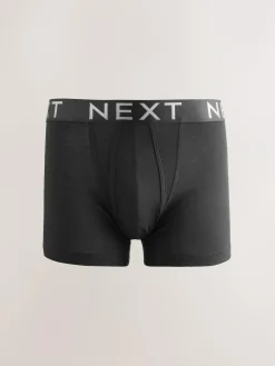 Next Black Bright Ombre Text Waistband 10 pack Cotton Rich Blend Hipsters Boxers^ Underwear|Underwear