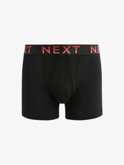 Online Next Black Bright Ombre Text Waistbands A-Front Boxers 10 Pack
