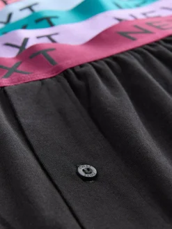 New Next Black Bright Waistband Loose Boxers