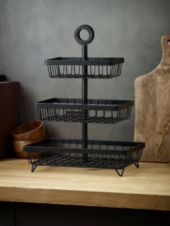 Clearance Next Black Bronx 3 Tier Fruit Basket