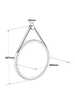 Next Hanging Round Wall Mirror^ Bathroom Accessories|Mirrors