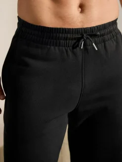 Next Black Brushback Heavyweight Open Joggers^ Loungewear|Nightwear