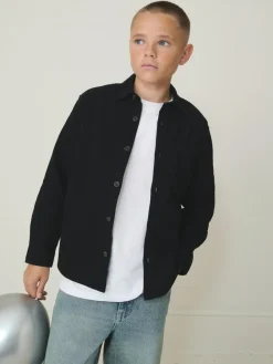 Sale Next Brushed Overshirt (3-16yrs) Black
