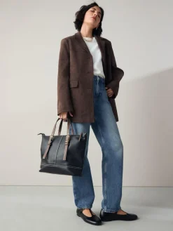 Next Buckle Hand Held Bag Black