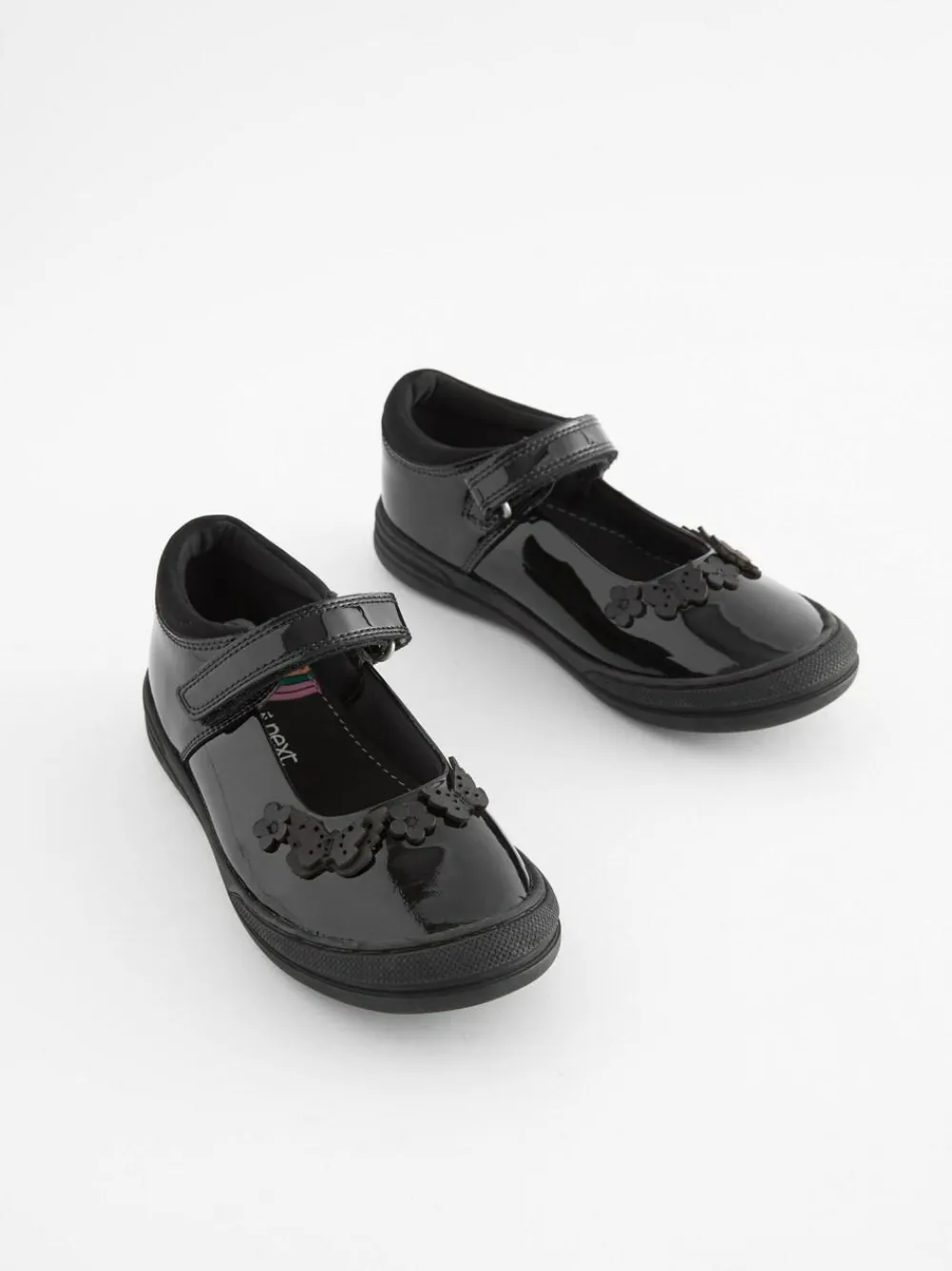 Next Black Butterfly Detail Wide Fit (G) Junior Leather School Mary Jane Shoes^ Shoes