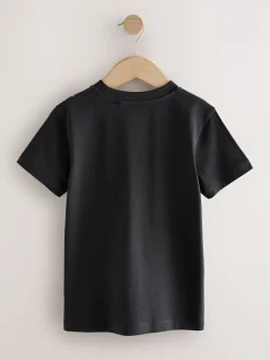 Next Black Car Regular Fit Short Sleeve All-Over Print T-Shirt (3-16yrs)^BOY T-Shirts