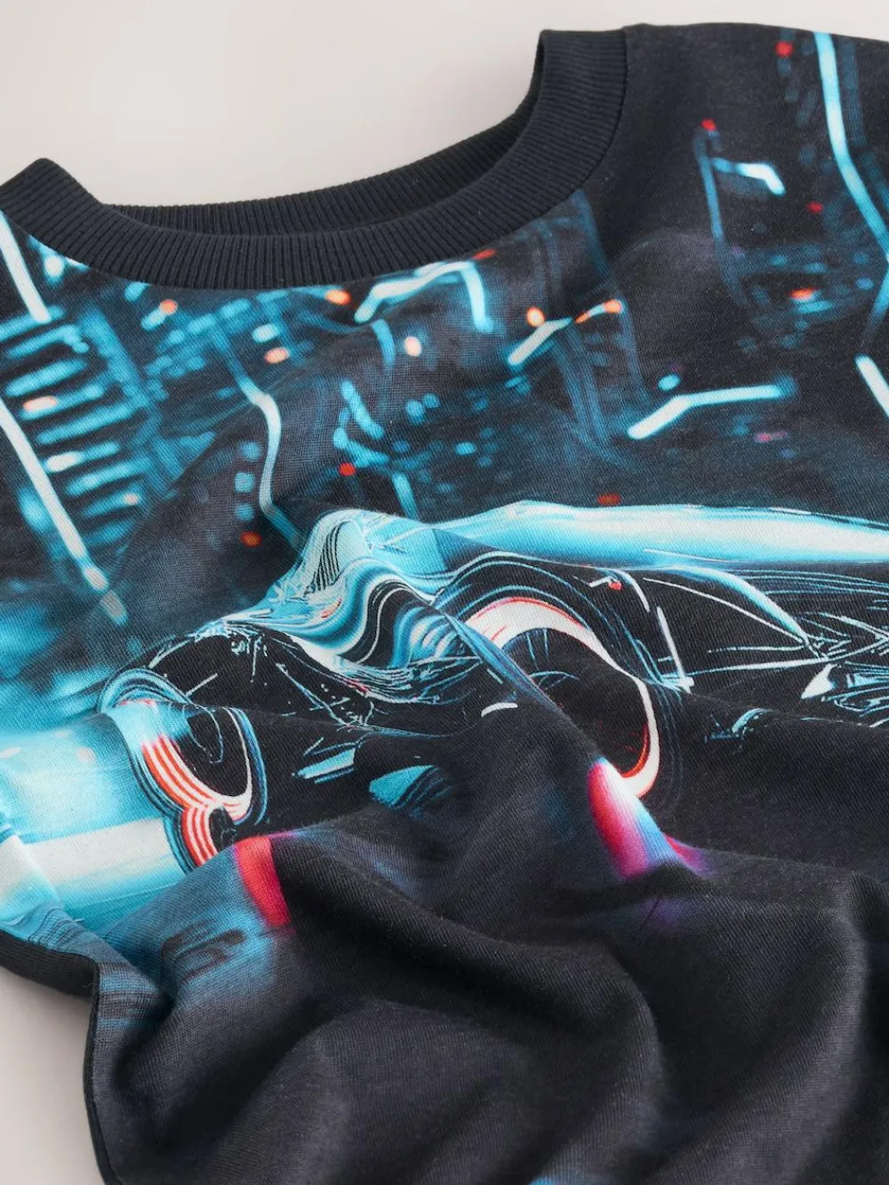 Next Black Car Regular Fit Short Sleeve All-Over Print T-Shirt (3-16yrs)^BOY T-Shirts