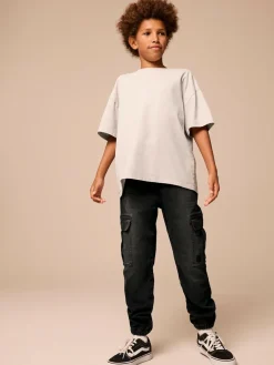 Next Cargo Jeans With Elasticated Waist (3-16yrs)^BOY Jeans|Jeans
