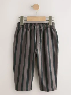 Next Black/ Charcoal Grey 3 Pack Wide Leg Jersey Joggers (3mths-7yrs)^BOY Pants & Leggings|Multipacks