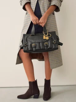 Clearance Next Charm Buckle Hand Held Bag Black