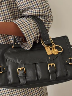 Clearance Next Charm Buckle Hand Held Bag Black