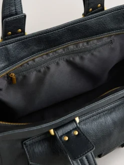 Clearance Next Charm Buckle Hand Held Bag Black