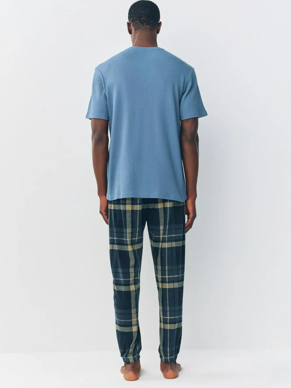 Next Textured Cosy Motionflex Cuffed Pyjamas Set^ Pyjamas