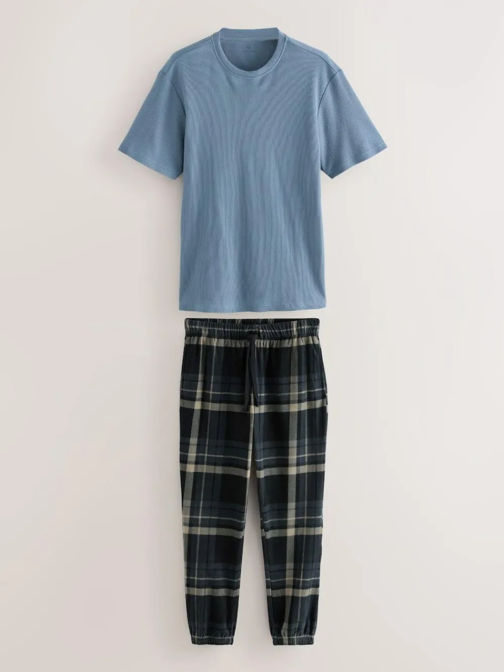 Next Textured Cosy Motionflex Cuffed Pyjamas Set^ Pyjamas