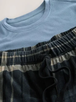 Next Textured Cosy Motionflex Cuffed Pyjamas Set^ Pyjamas