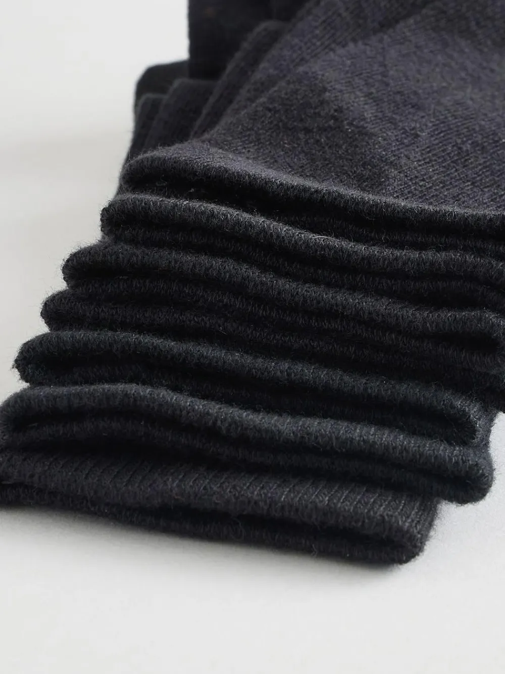 Next Black Checkerboard Cotton Rich Socks 7 Pack^BOY Socks