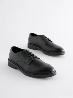 Next Black Chunky Sole Derby Shoes^ Shoes