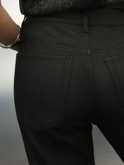 Clearance Next Coated Bootcut Jeans Black