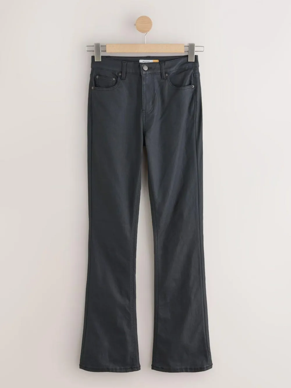 Clearance Next Coated Bootcut Jeans Black