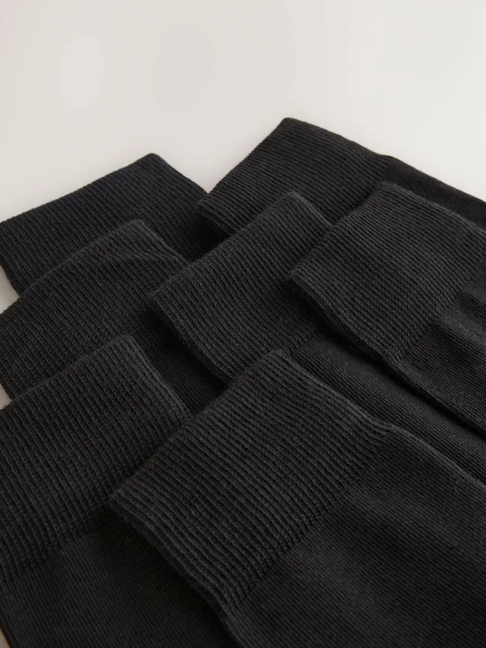Next Black Colour Ombre 7 Pack Mens Cotton Rich Socks^ Socks|Socks