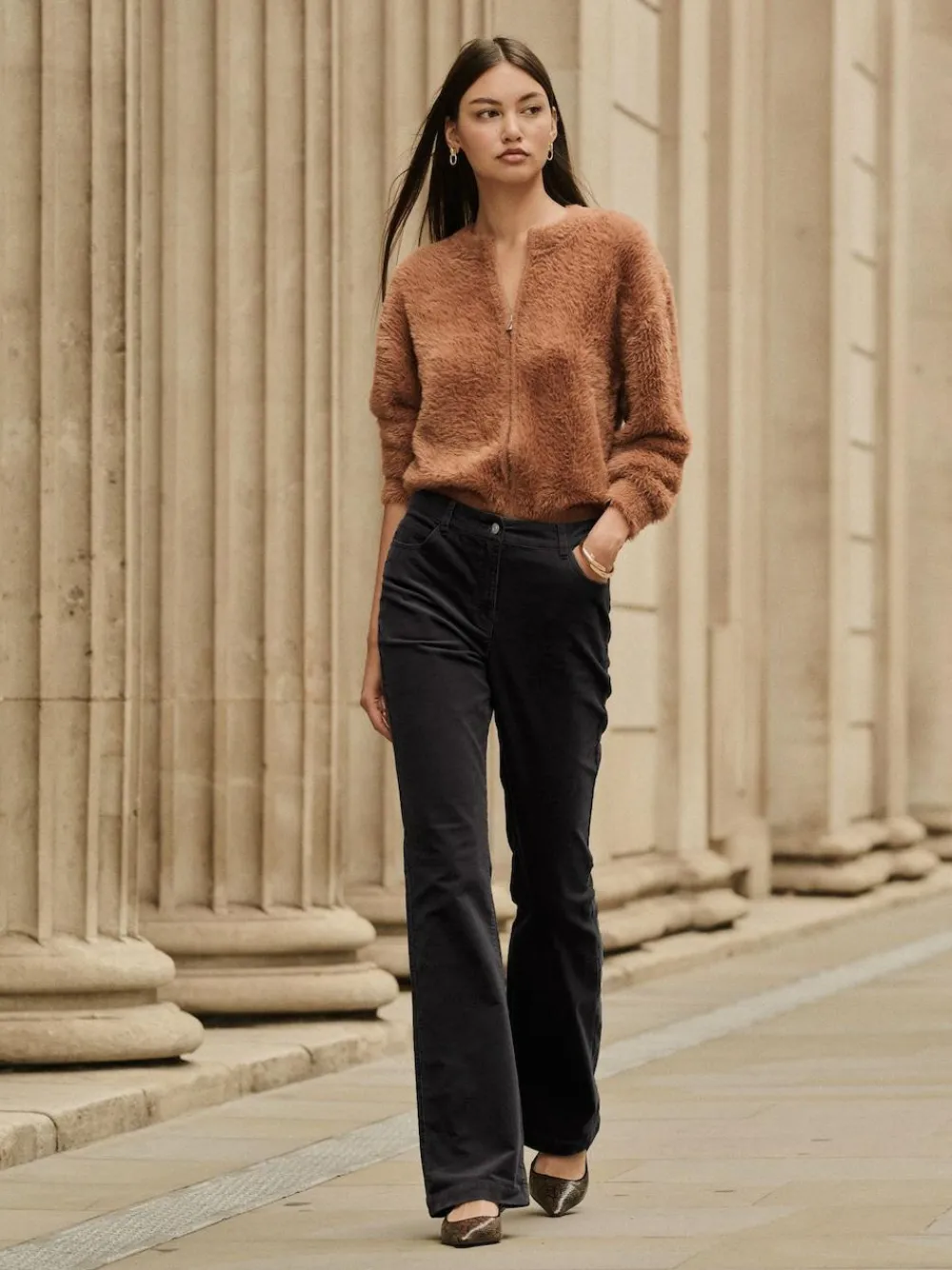 Next Cord Bootcut Trousers^Women Pants