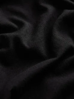 Next Black Cotton Modal Slouch V-Neck T-Shirt^Women Tops & T-Shirts