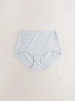 Next Black Cotton Rib Knickers 7 Pack^Women Panties
