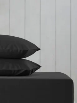 Next Black Cotton Rich Deep Fitted Bed Sheet^ Bedsheets & Pillow Cases