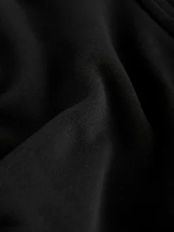 Next Black Cotton Rich Full Zip Jersey Bomber Jacket