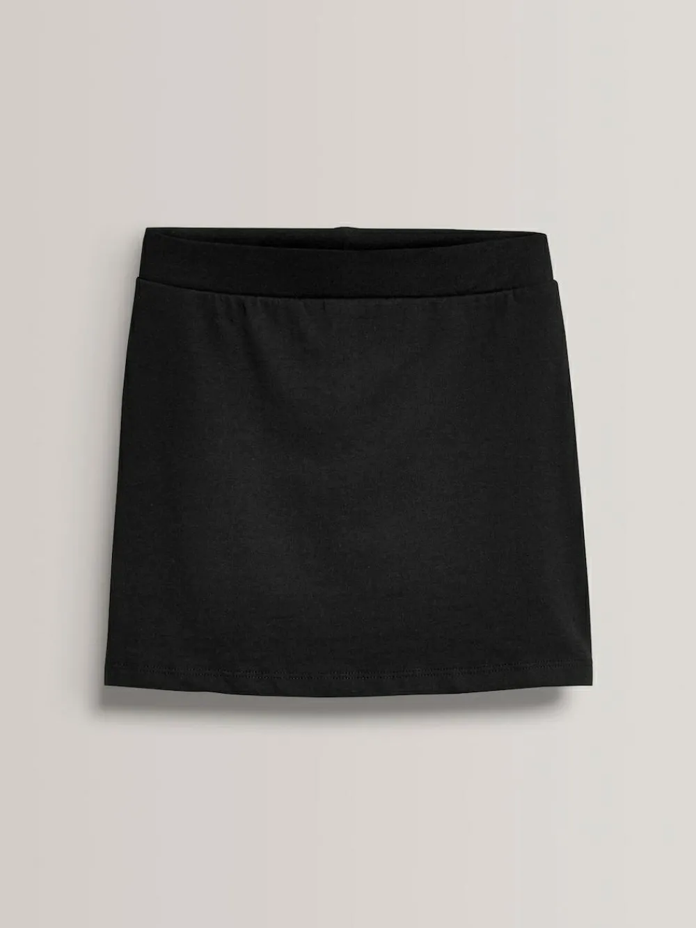 Next Black Cotton Rich Jersey Stretch School Skort (3-16yrs)^ Shorts & Skirts