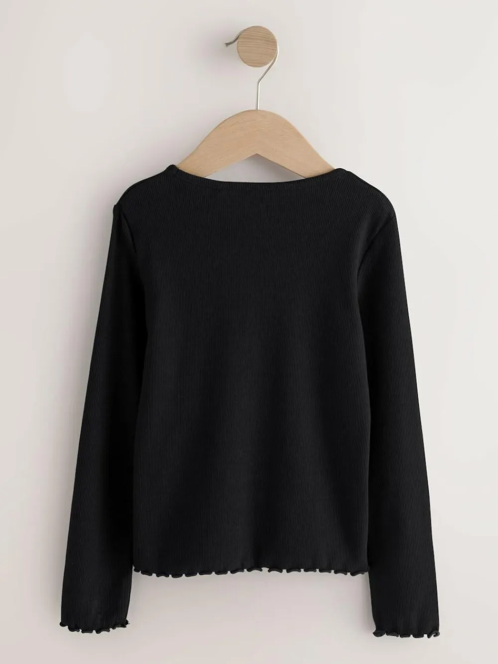 Next Cotton Rich Long Sleeve Rib T-Shirt (3mths-7yrs)^ T-Shirts