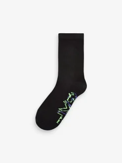 Outlet Next Black Cotton Rich Socks 7 Pack