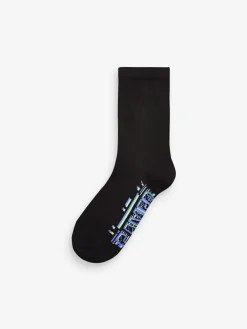 Outlet Next Black Cotton Rich Socks 7 Pack