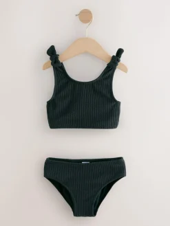 Online Next Bikini (3-16yrs) Black Crinkle