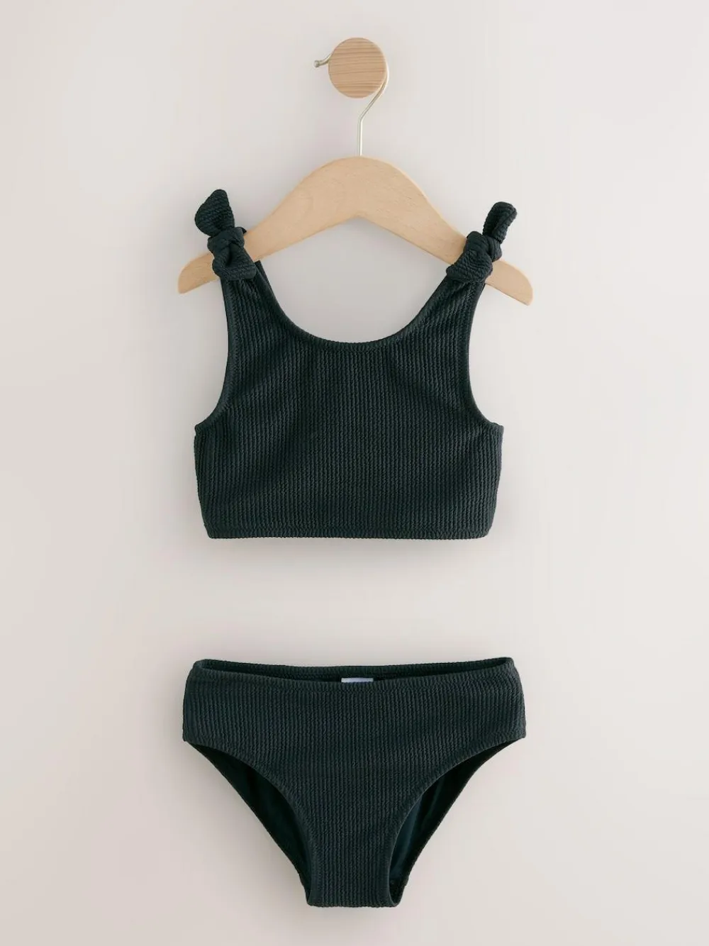 Online Next Bikini (3-16yrs) Black Crinkle