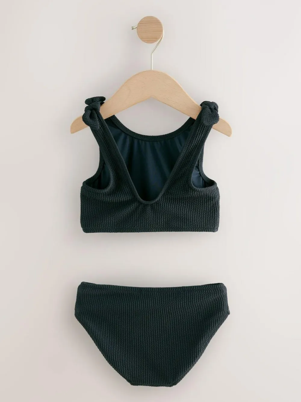 Online Next Bikini (3-16yrs) Black Crinkle