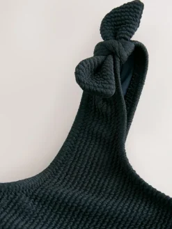 Online Next Bikini (3-16yrs) Black Crinkle