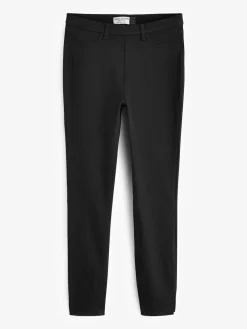 Next Black Cropped Denim Jersey Leggings^Women Leggings & Sweatpants