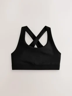 Next Black Cross Back Sports Bras (5-16yrs)^ Underwear|Bras & Crop Tops