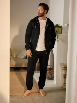 Next Cuffed Brushback Heavyweight Open Joggers^ Loungewear|Nightwear