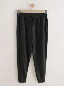 Next Cuffed Loopback Soft Touch Cuffed Joggers Black
