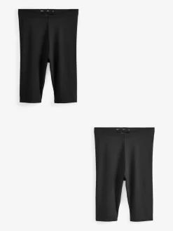 New Next Black Cycling Shorts 2 Pack