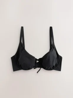 New Next DD+ Wired Non Padded Bikini Top Black