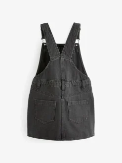 Next Denim Pinafore Dress (3-16yrs) Black