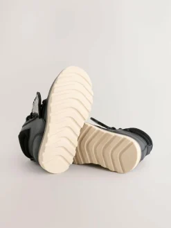 Hot Next Lace-Up Boots Black Dinosaur