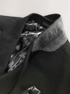 Hot Next Black Double Breasted Tailored Two Button Suit Jacket