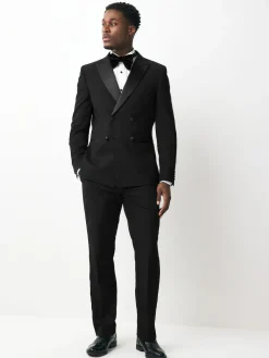 Next Black Double Breasted Tuxedo Suit Jacket^ Blazers & Formal Jackets|Suits & Tuxedos