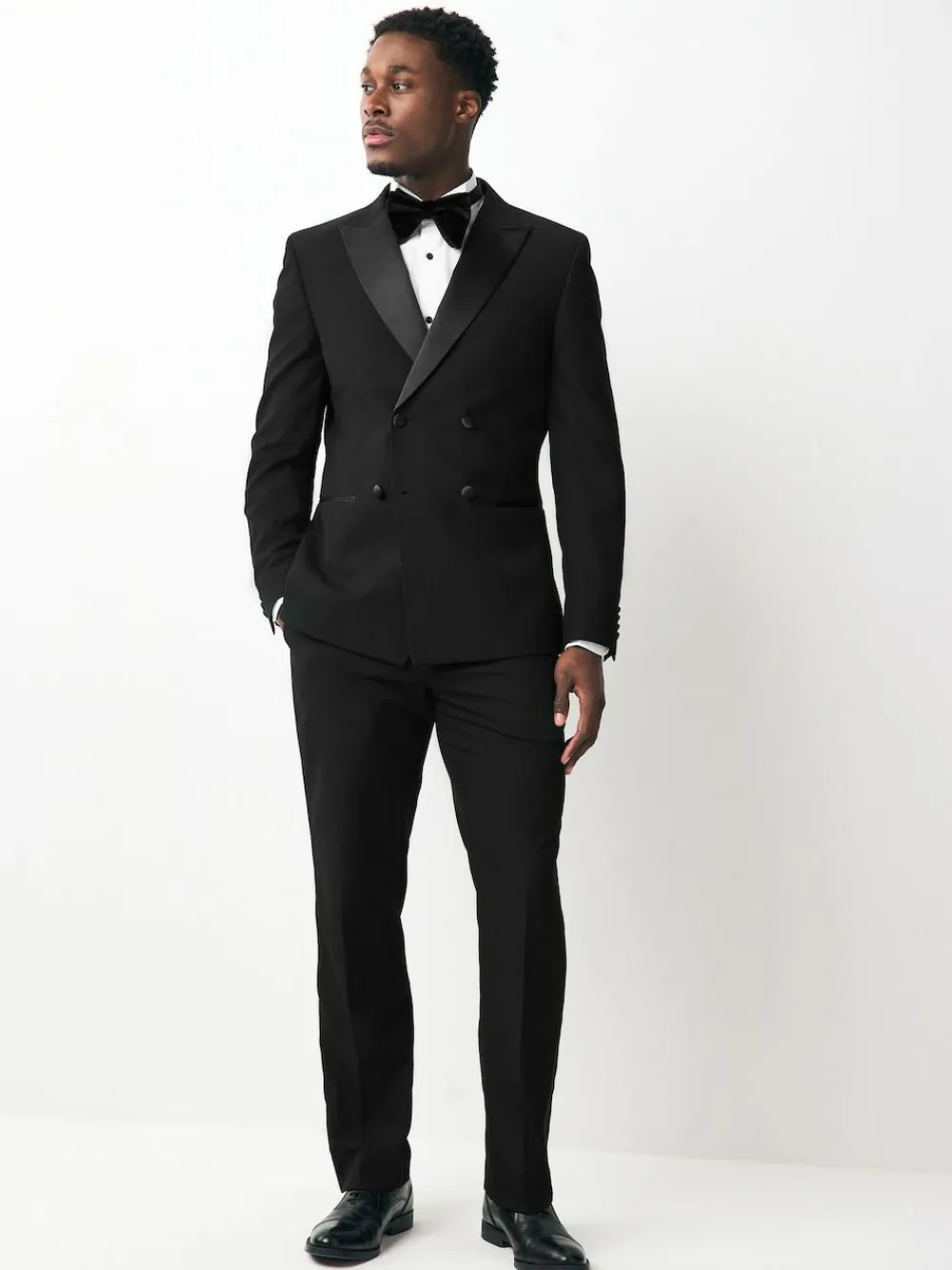 Next Black Double Breasted Tuxedo Suit Jacket^ Blazers & Formal Jackets|Suits & Tuxedos