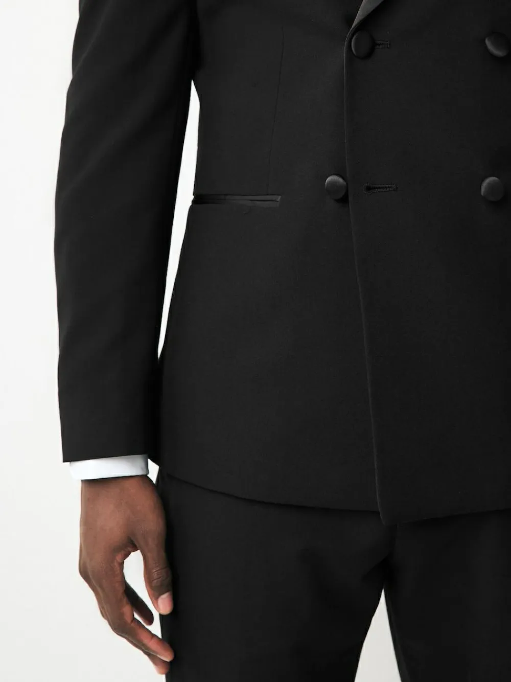 Next Black Double Breasted Tuxedo Suit Jacket^ Blazers & Formal Jackets|Suits & Tuxedos